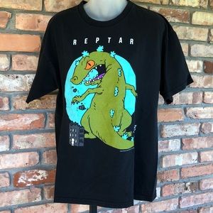 Rugrats Reptar men’s t-shirt distressed look. Lowest price